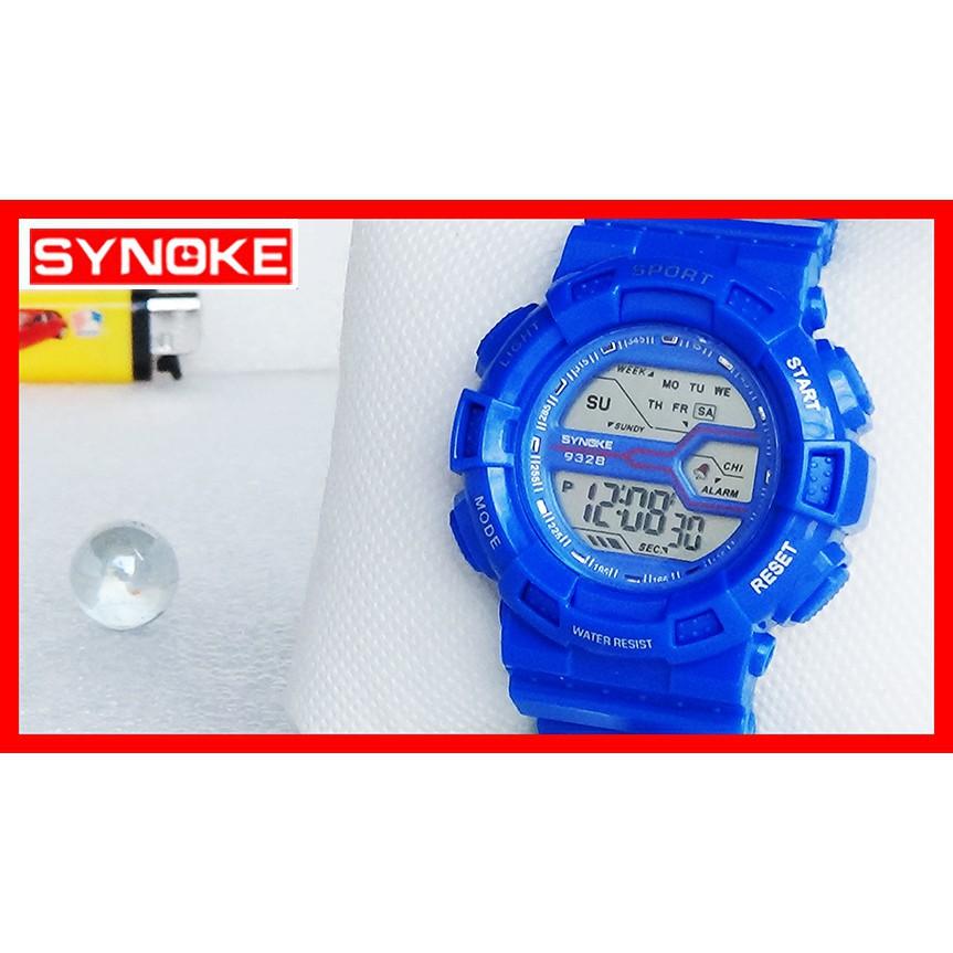 ĐỒNG HỒ TRẺ EM BÉ TRAI, BÉ GÁI SYNOKE 9328 DÂY SILICON CHỐNG NƯỚC (XANH) K