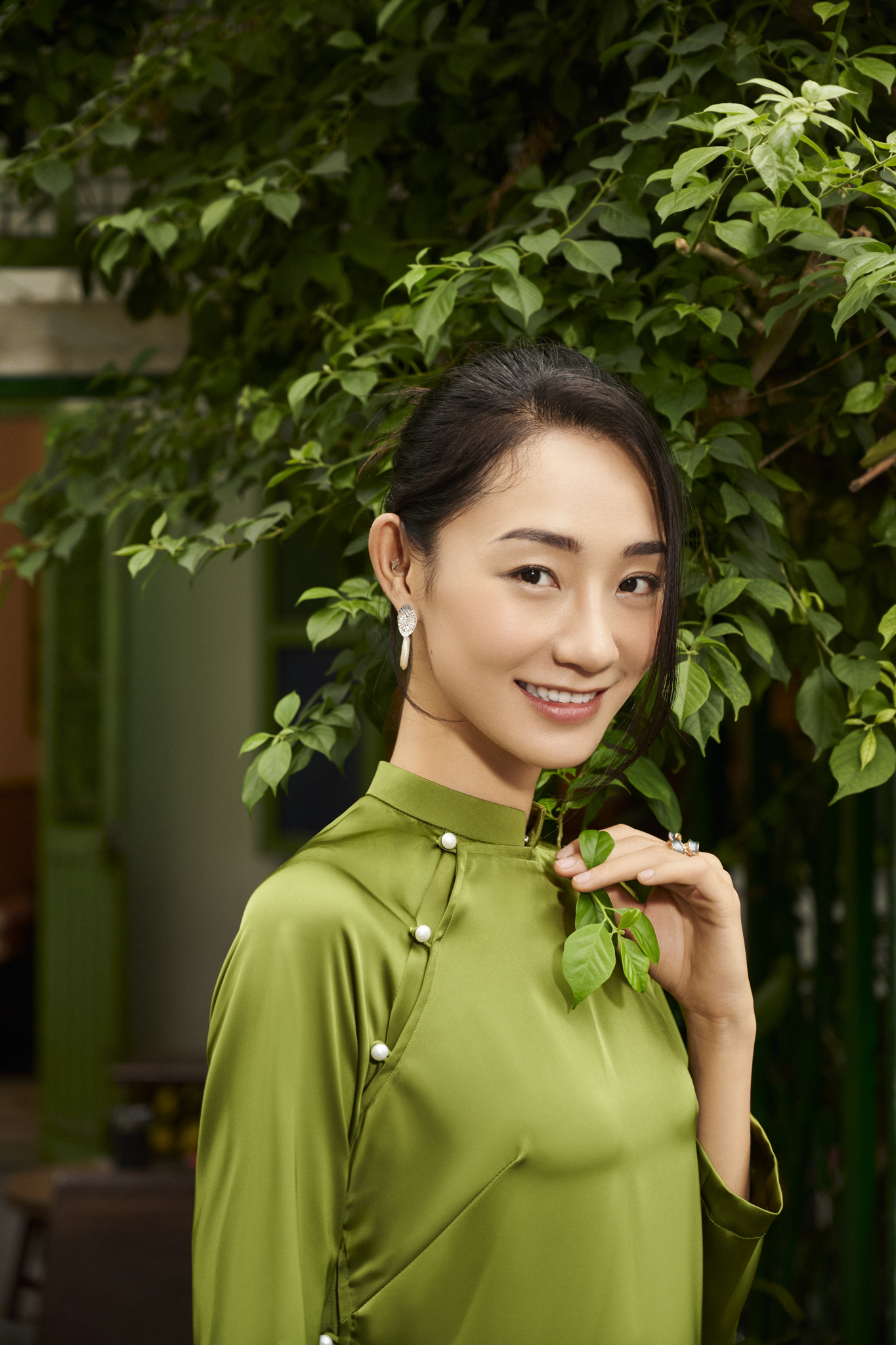 Áo Dài Lê Phổ Trà ADA003 thời trang thiết kế Hity