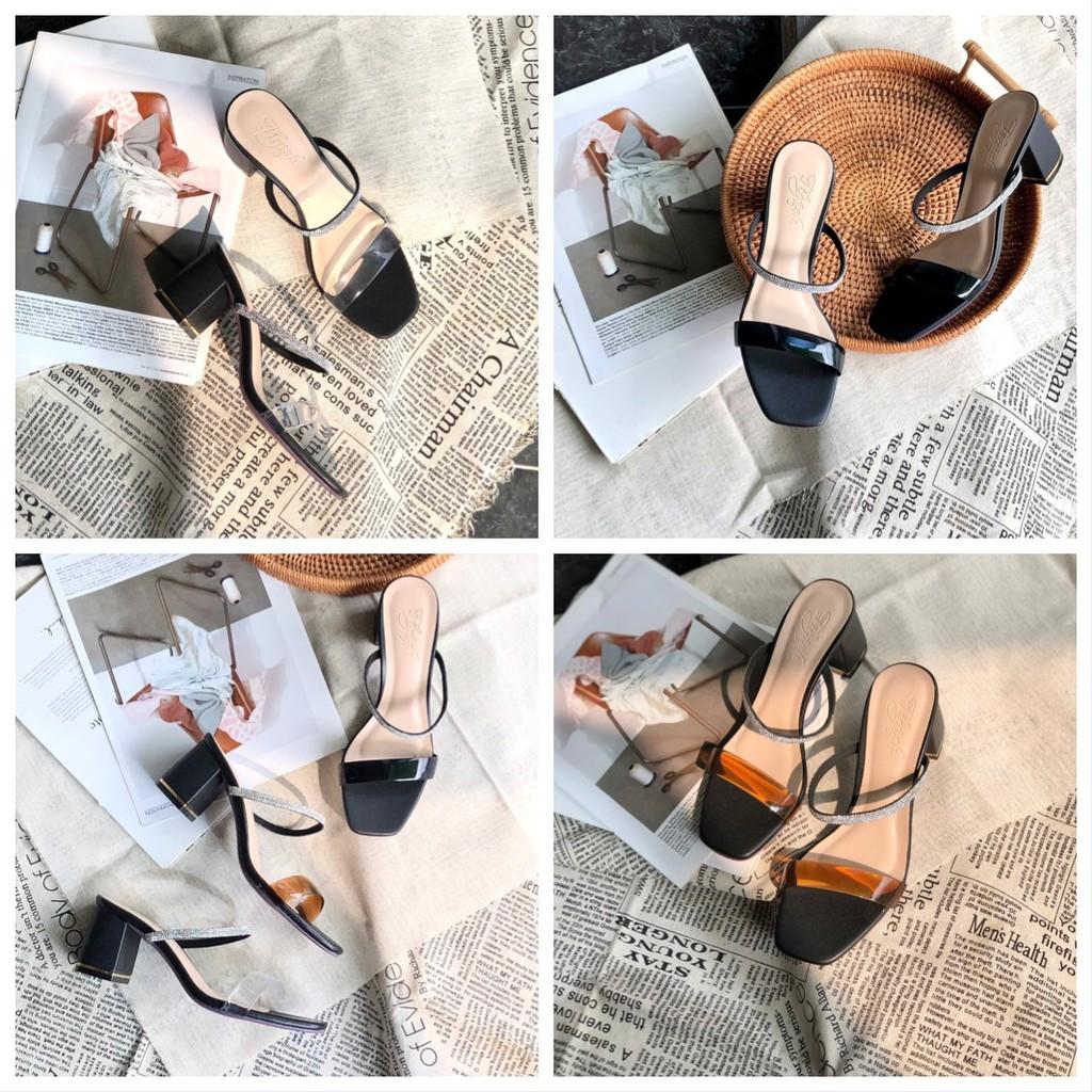 Guốc thời trang nữ quai đính đá siêu iu hottrend