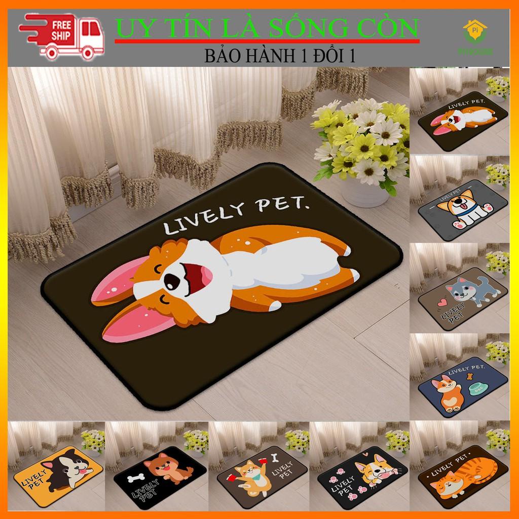 Thảm chân 3D mẫu cún con và nhiều mẫu mã lựa chọn