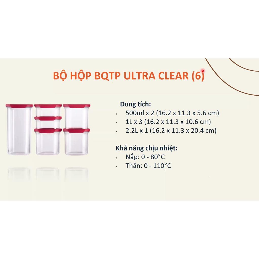 Bộ hộp kệ bếp Ultra Clear - Tupperware