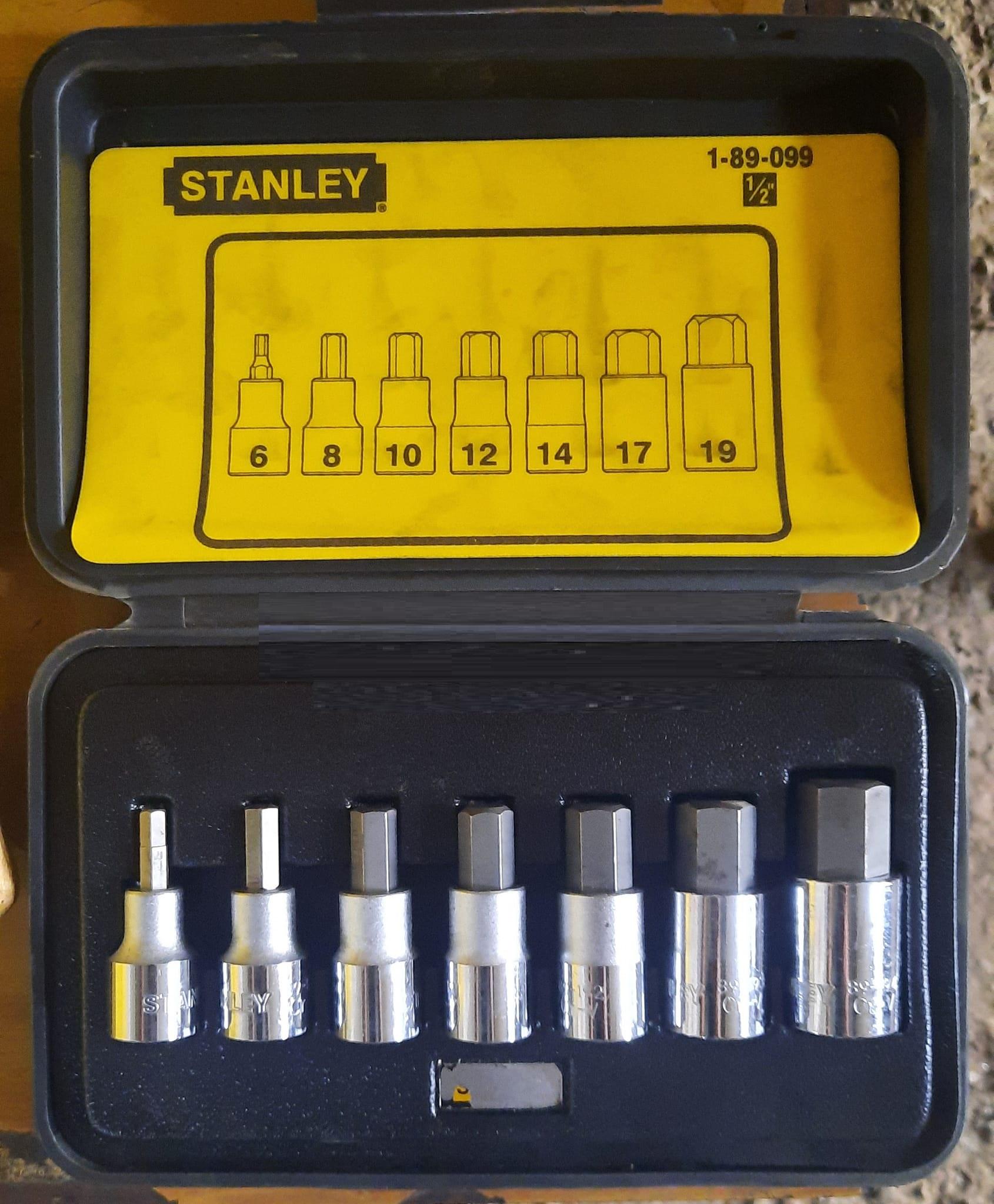 ĐẦU TUÝP 1/2&quot; VÍT LỤC GIÁC (7 CHI TIẾT) STANLEY 89-099-1 - HÀNG CHÍNH HÃNG