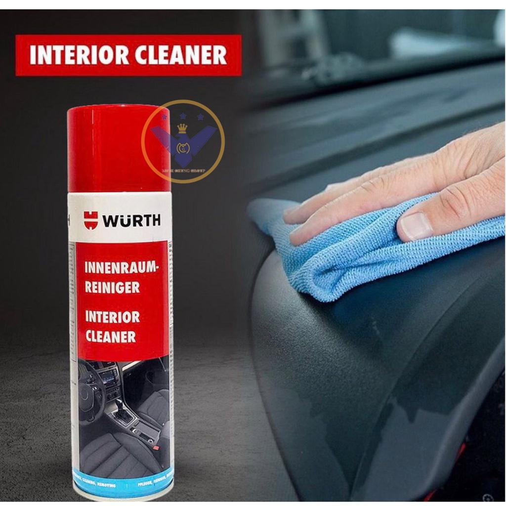 Chai vệ sinh nội thất ô tô Wurth Interior Cleaner dạng bọt hoạt tính