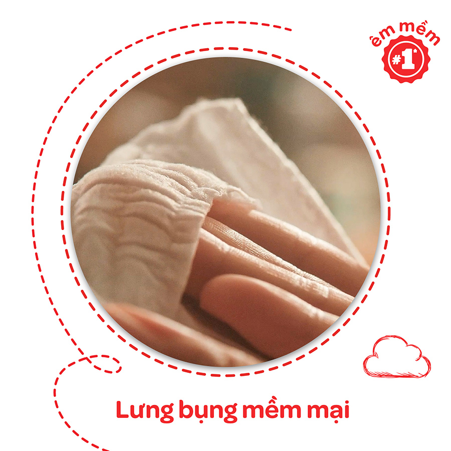 Combo 3 Gói Tã Dán Sơ Sinh Huggies NB74 (Dưới 5kg) - Gói 74 Miếng - Tặng 10 miếng