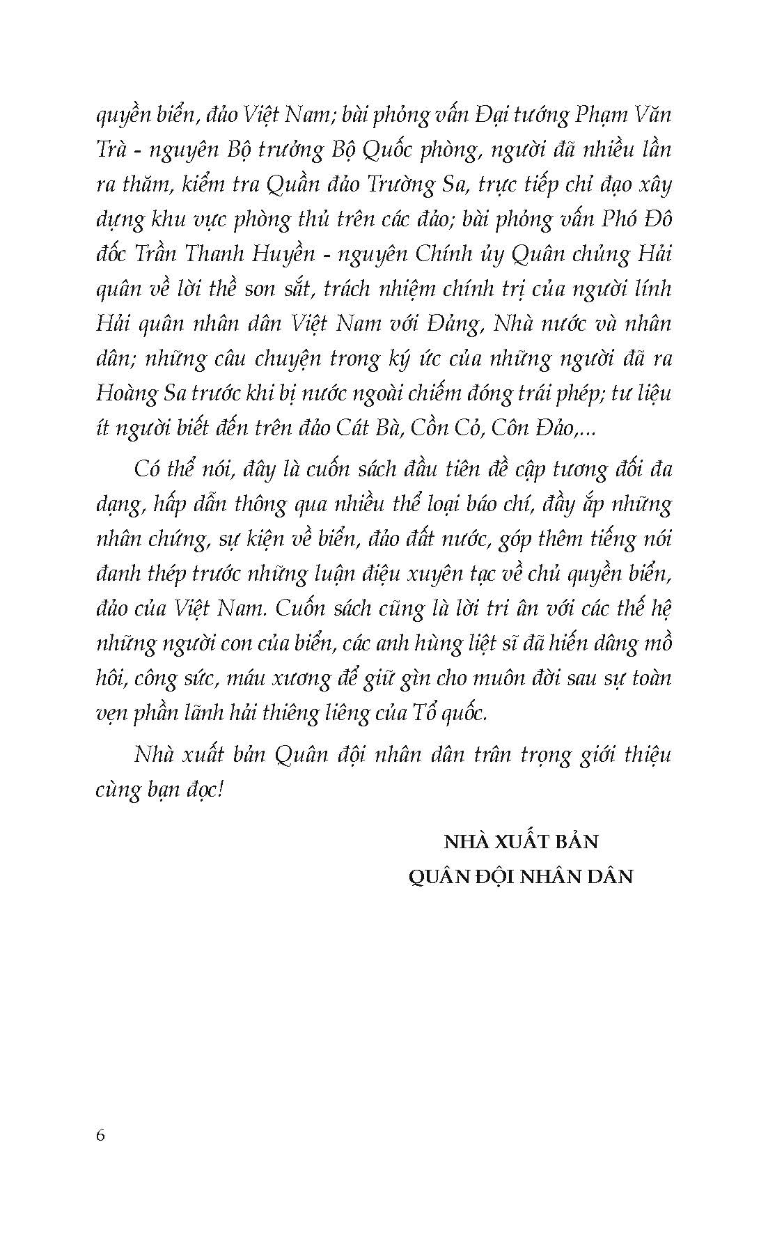 Chủ Quyên Biển Đảo Thiêng Liêng Của Tổ Quốc