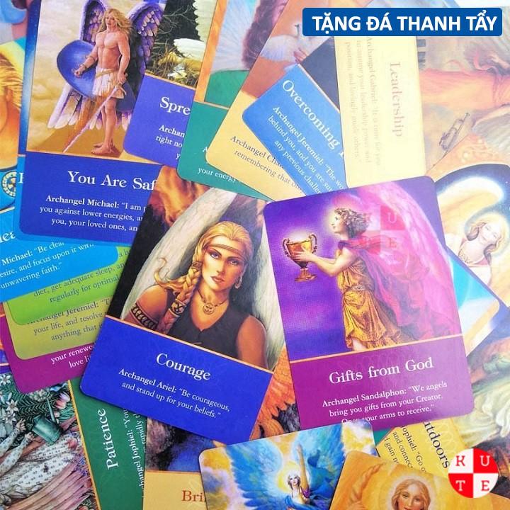 Bộ Bài Oracle ArchAngel 45 Lá Bài Tặng File Tiếng Anh Và Đá Thanh Tẩy