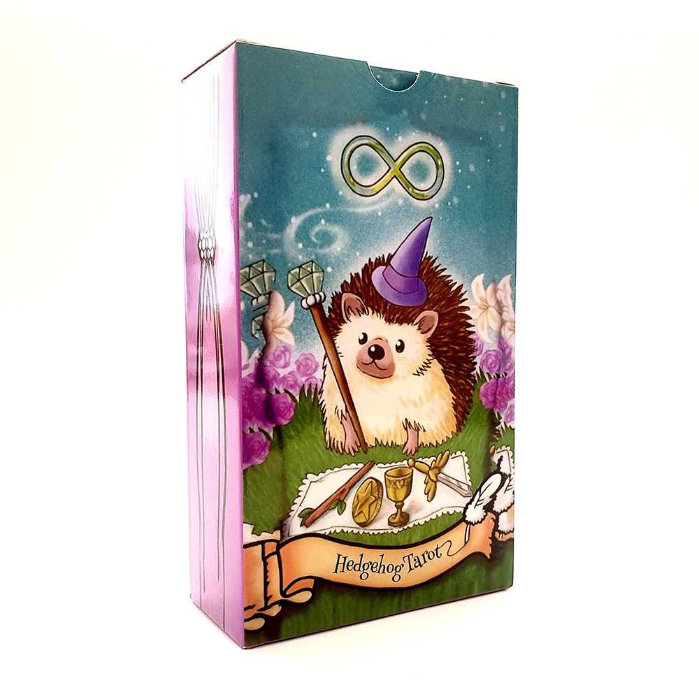 Bộ Bài Hedgehog Tarot 78 lá 7x12 cm tặng đá thanh tẩy