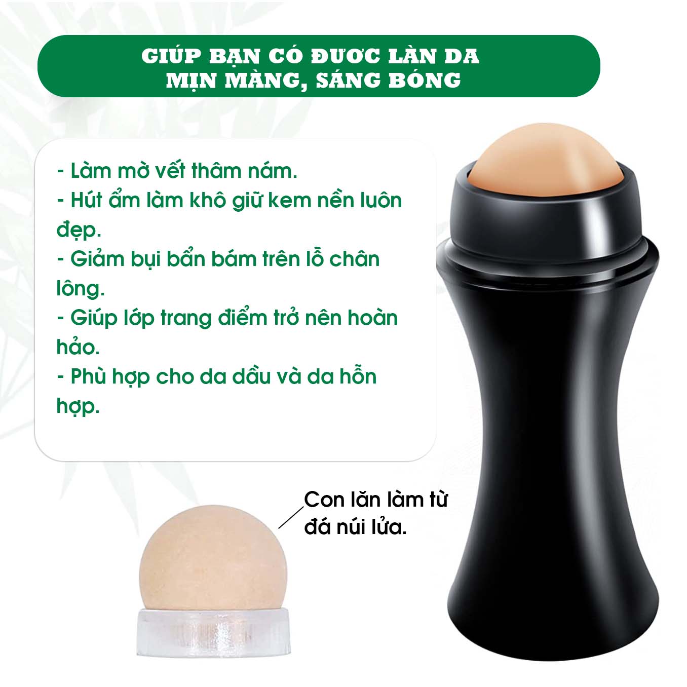 Thanh Đá Lăn Hút Dầu Loại Bỏ Bã Nhờn - Cặn Bận Trên Mặt Hiệu Quả