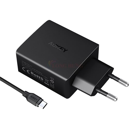 Cốc sạc Aukey 1USB QC3.0 PA-T17 - Hàng chính hãng