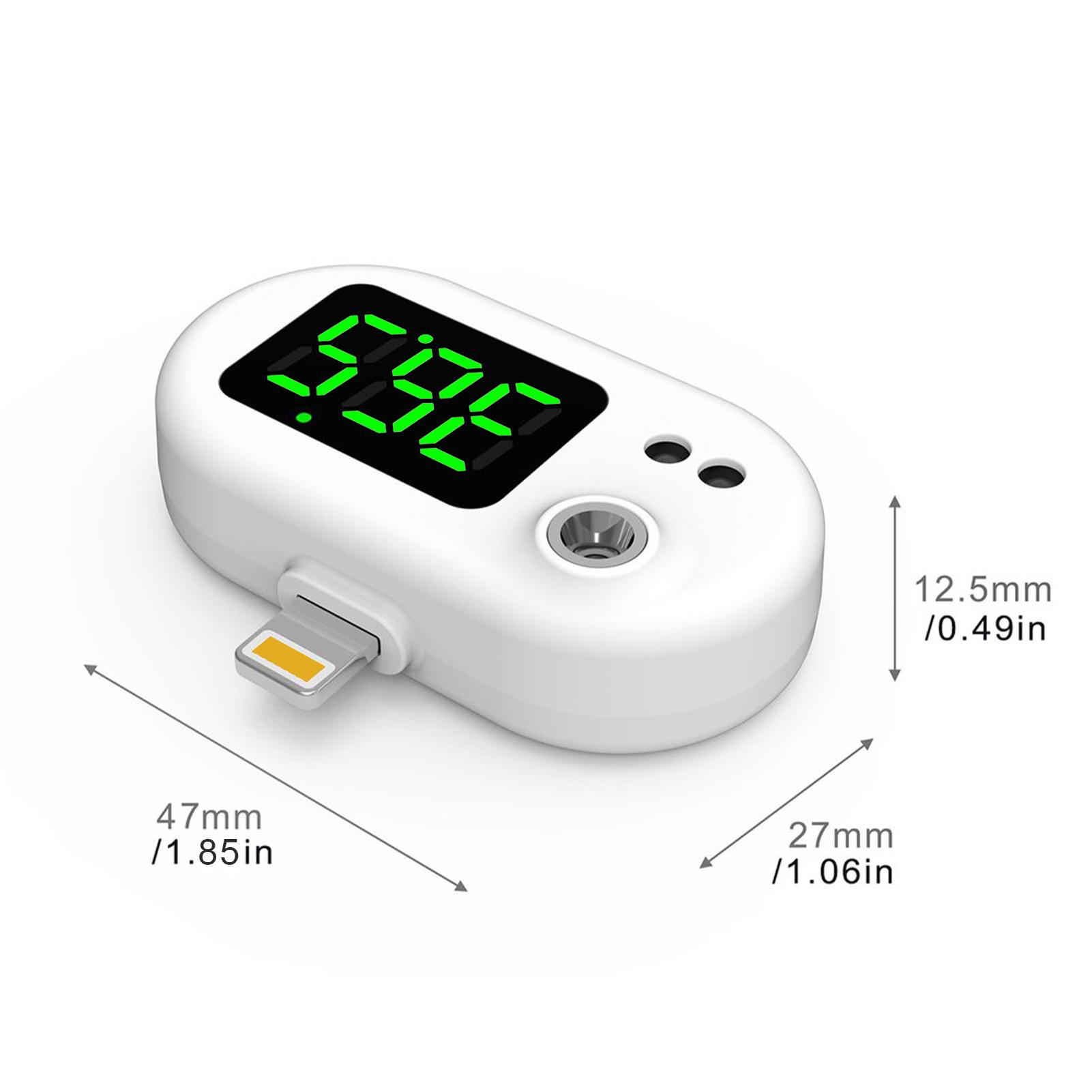 Nhiệt kế điện thoại cầm tay Màn hình kỹ thuật số LED