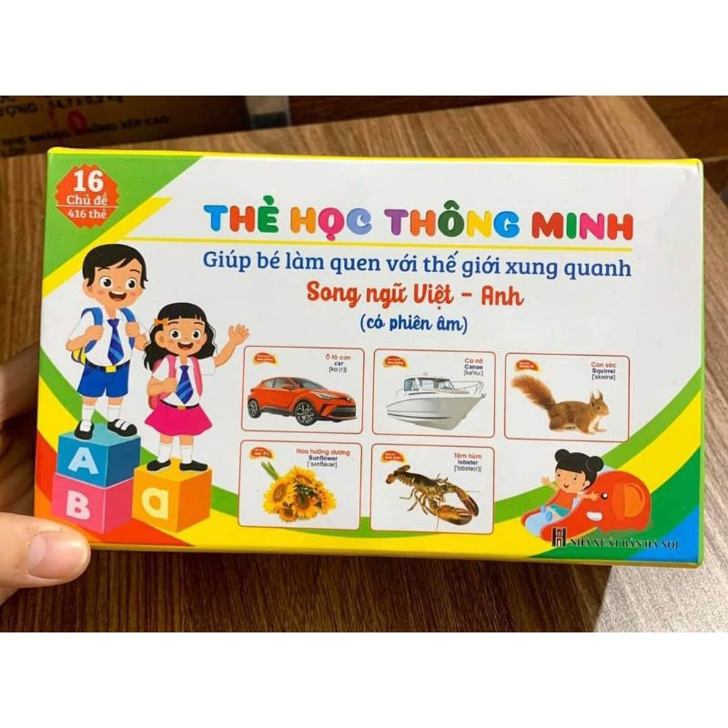 Flashcard - Thẻ Học Thông Minh 16 Chủ Đề 416 Thẻ (Song Ngữ Anh Việt)