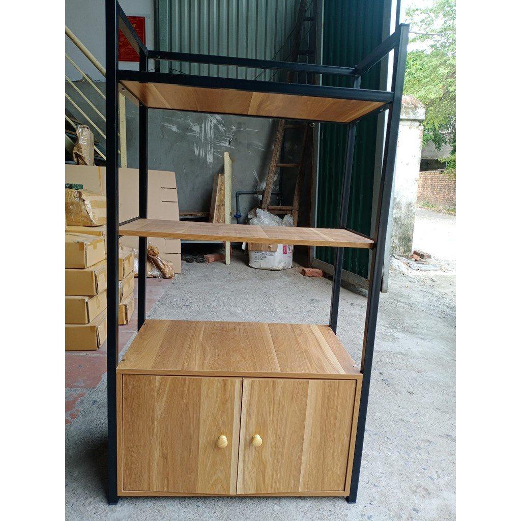 Kệ lò vi sóng, kệ bếp 4 tầng CÓ NGĂN KÉO TỦ