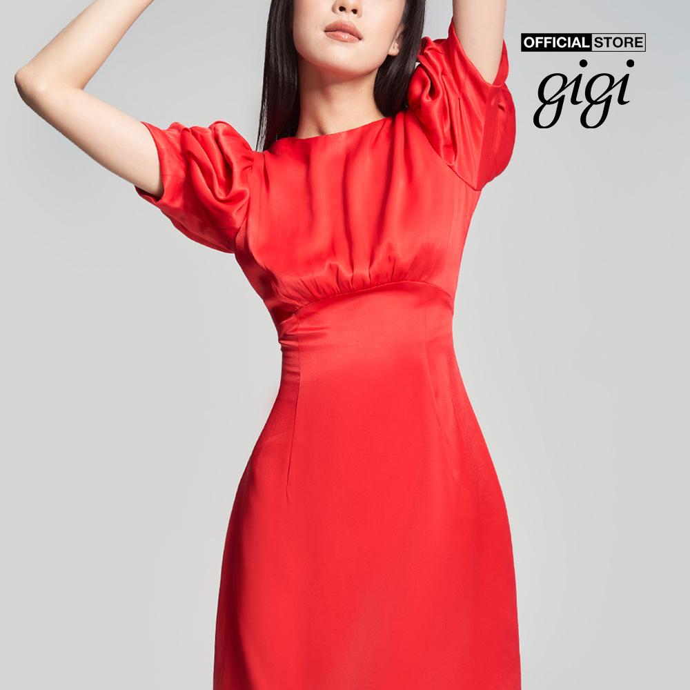 GIGI - Đầm mini tay ngắn cổ thuyền hiện đại G2101D231115