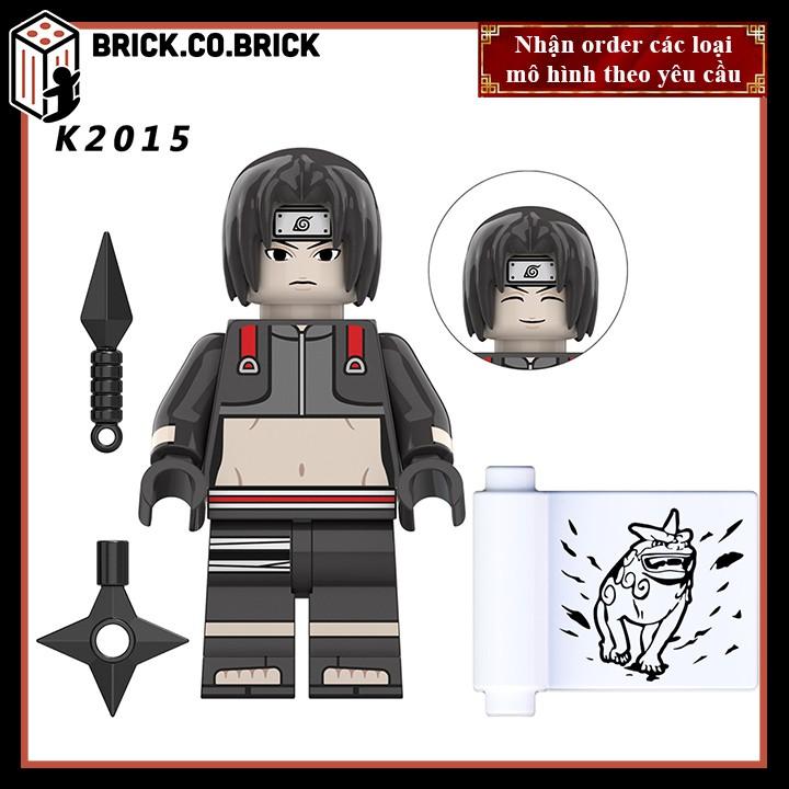 Nhân vật Lắp Ráp Mô Hình Minifig Anime Aketsuki Đệ nhị Rock Lee Orochimaru Sarutobi Aburame Shino Hidan KDL803 - K-2016