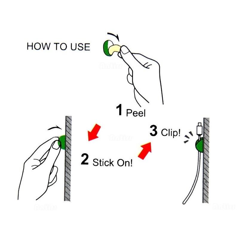 Dụng Cụ Sắp Xếp Dây Cáp Sạc / Tai Nghe / Thẻ Gắn Bàn Tiện Dụng