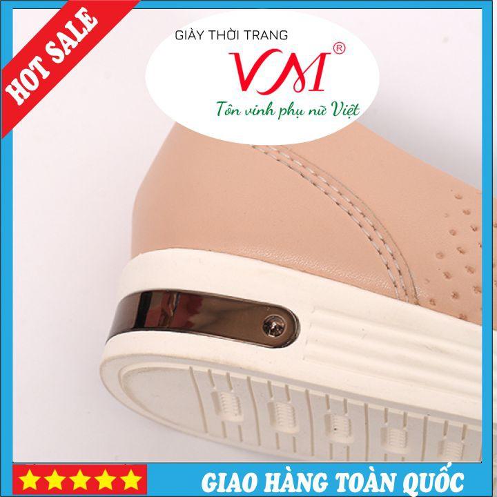 Giày Thể Thao Nữ VM, Chiều Cao 2CM, Da Thật Êm Ái, Bền Chắc Và Thời Trang - TT.HP912_KEM