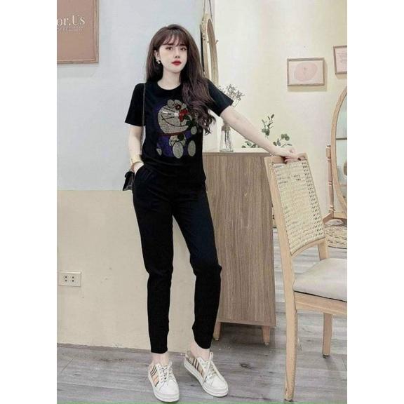 BỘ ĐỒ THỂ THAO NỮ ĐÍNH ĐÁ CAO CẤP