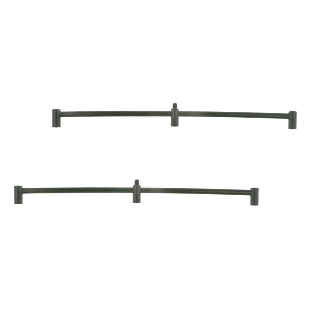 2x Metal Carp Fishing Buzz Bar Fishing Rod Pod Holder Buzzer Bar For 3 Rods