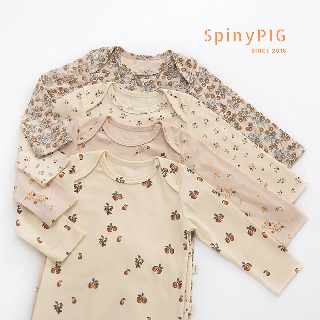Bộ body cho bé 0-2 tuổi style Hàn Quốc cotton dài tay thu đông hoạ tiết cực đẹp