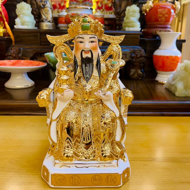 [HÀNG CAO CẤP] Tượng Thờ Thần Tài Thổ Địa RỒNG VIỆT, Ông Thần phát dát vàng kim cao cấp