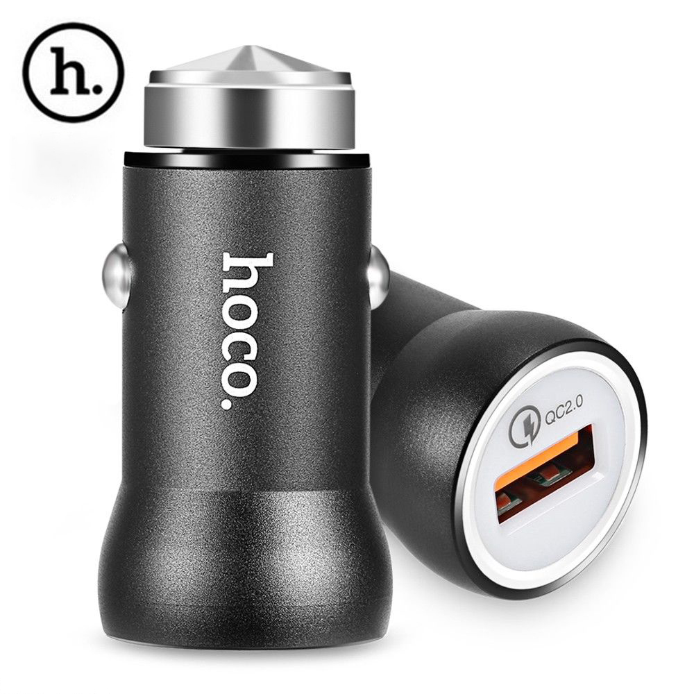 Adapter sạc ô tô Hoco Z4 Đen