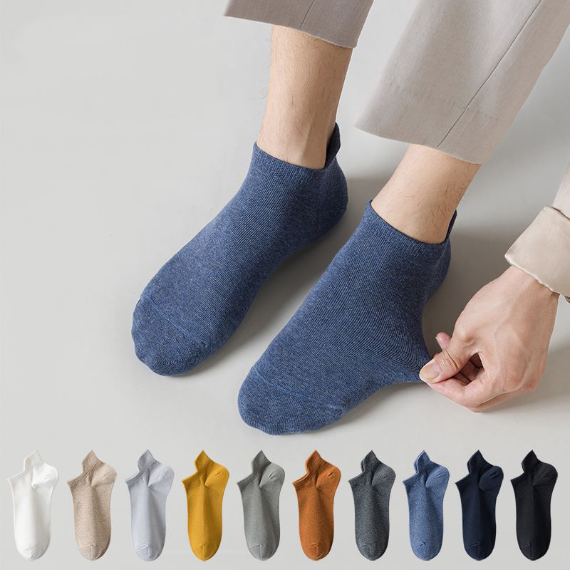 Sét 5 đôi tất nam cổ ngắn dệt từ sợi tre cao cấp