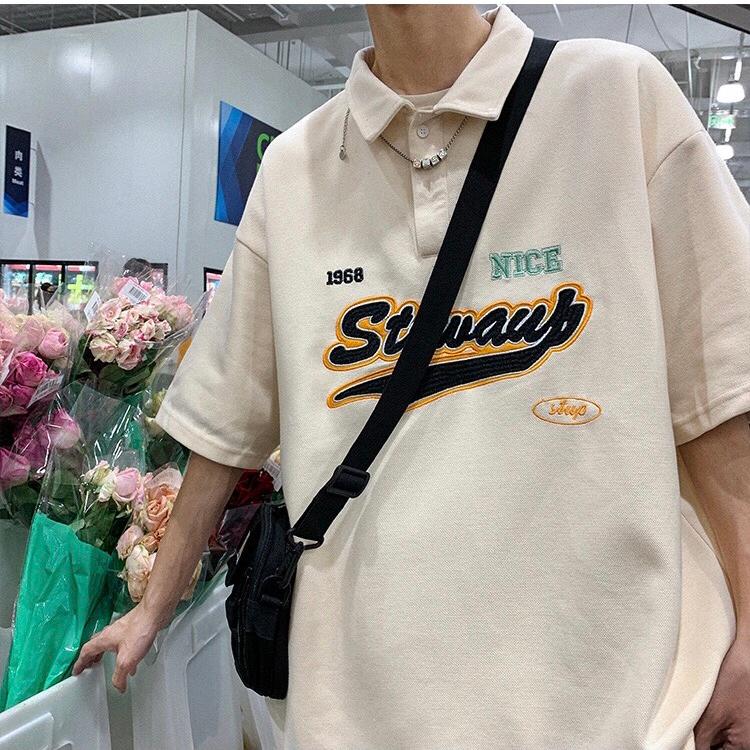 Áo thun POLO form rộng - phông nam nữ cotton oversize - Polo 1968 - 2N Unisex