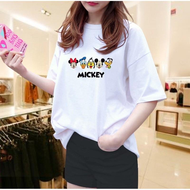 Áo Thun Tay Ngắn Unisex Mickey - Hình chụp thật