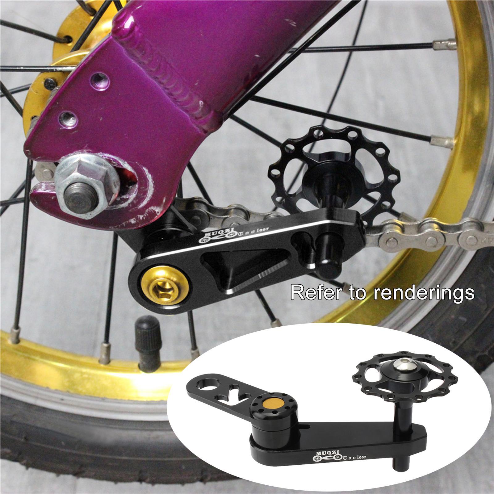 Single Speed Rear Derailleur Chain Tensioner Bike Replacement Black