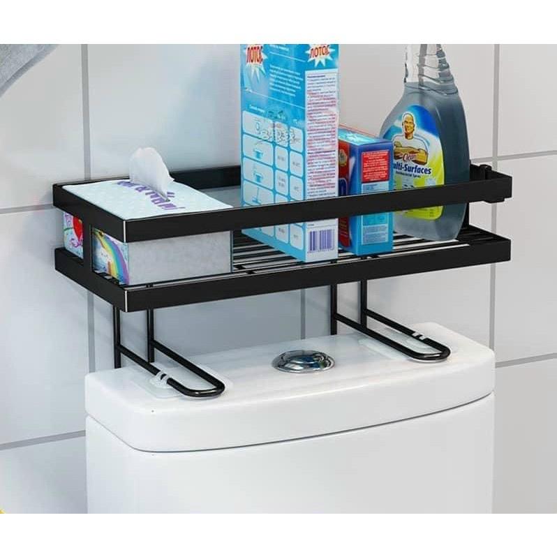 Kệ sắt để sau toilet mẫu mới dán tường siêu chắc