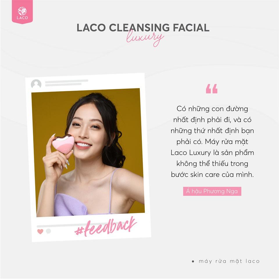 Combo Máy rửa mặt Laco Luxury và Rửa mặt DNA chính hãng tác dụng nâng cơ địa, sạch sâu, đẩy tinh chất BH 12 tháng