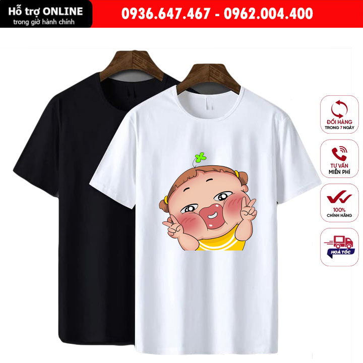 Áo Thun Unisex Nam Nữ Form Đẹp In Hình Quỳnh Aka - Chất Vải Cotton Đẹp Mịn Mát
