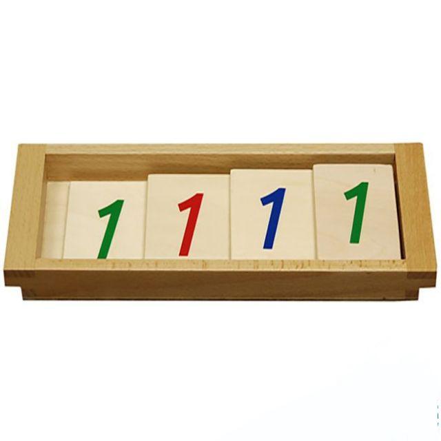 Thẻ số giới thiệu hệ thập phân 1111 (Wood Introduction to Decimal Symbol)