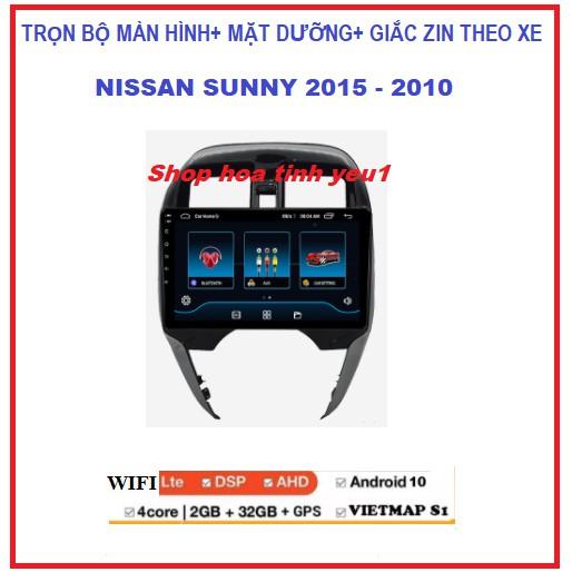 Màn hình DVD Android kết nối Wifi hoặc sim 4G dùng cho các dòng xe ô tô.Bộ màn hình androi cho xe NISSAN SUNNY 2015-2020