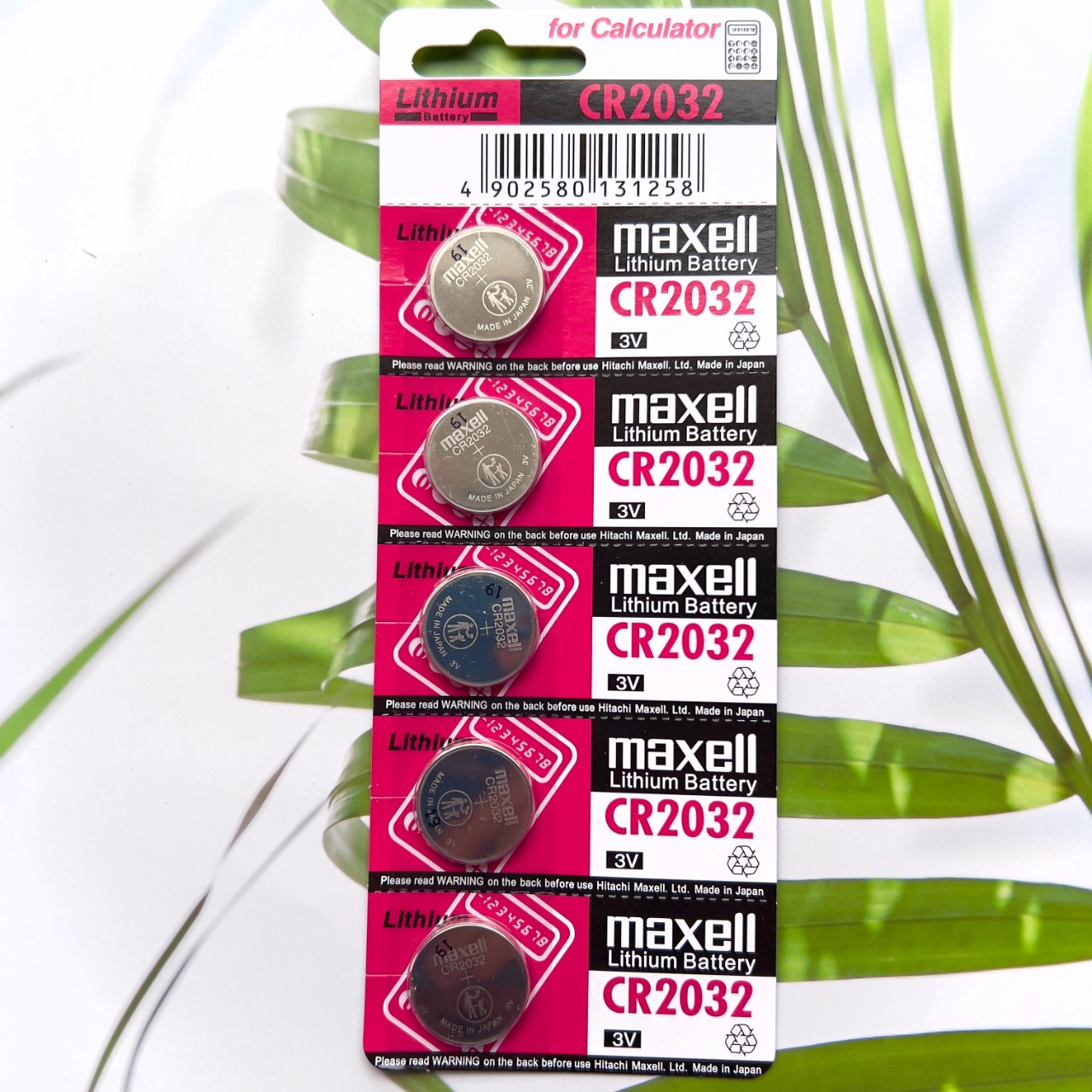 Vỉ 5 Viên Pin CR2032 Maxell Nhật Bản Lithium 3V