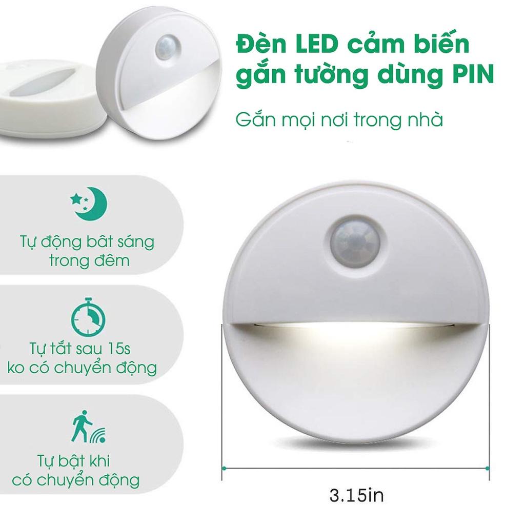 Đèn LED Cảm Ứng Thông Minh Sử Dụng Pin Tự Động Phát Sáng Khi Có Người Di Chuyển