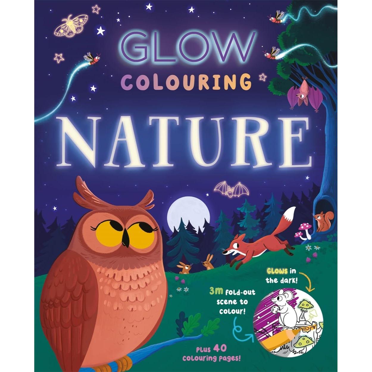 Sách Glow Colouring: Nature