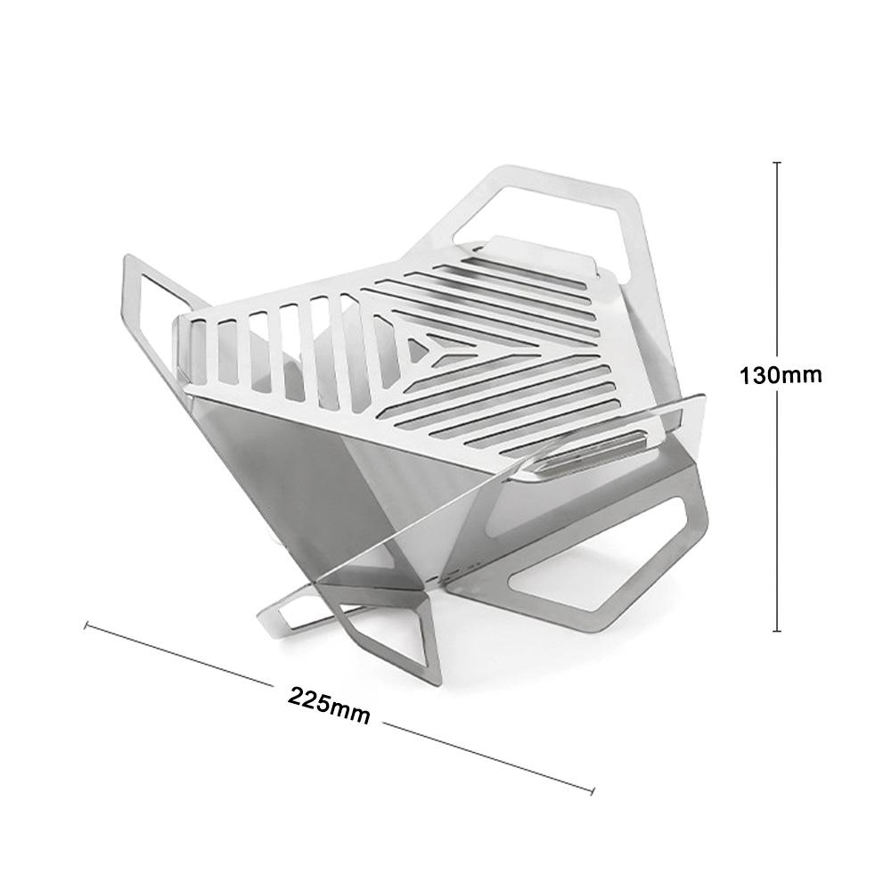 Bếp di động có thể tháo rời bằng thép không gỉ đi Picnic, nướng BBQ