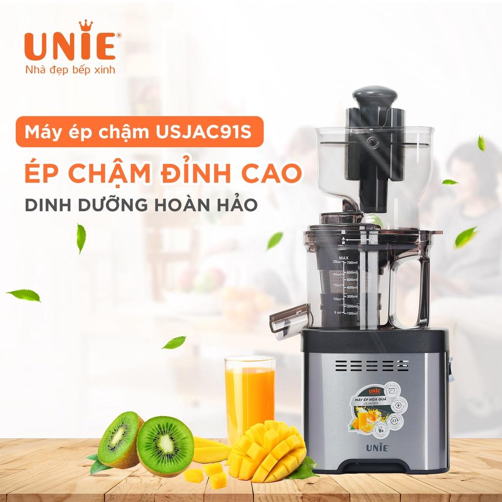 Máy ép chậm thông minh UNIE USJAC91S- Công nghệ cao cấp, hoạt động êm ái,ống tiếp nhiên liệu lớn,Bảo hành 2 năm- hàng chính hãng