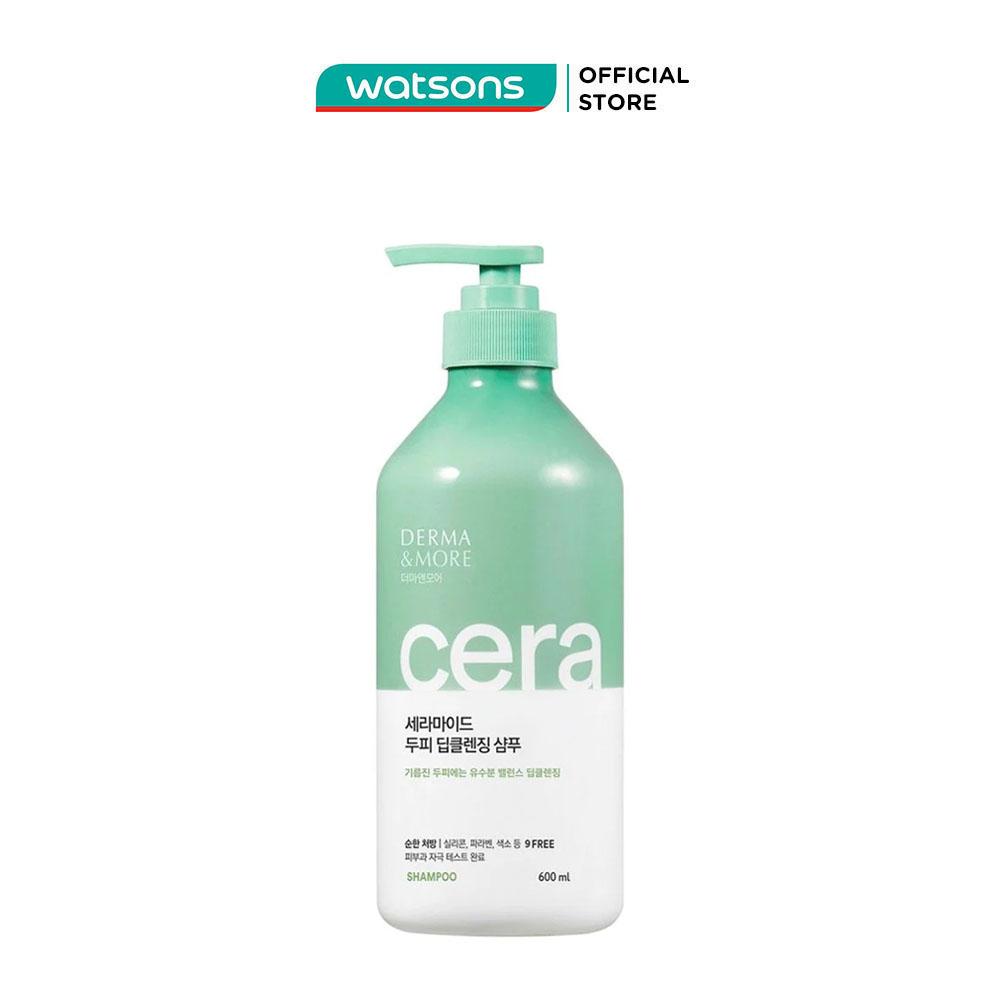 Dầu Gội Derma & More Ceramide Làm Sạch Sâu 600ml