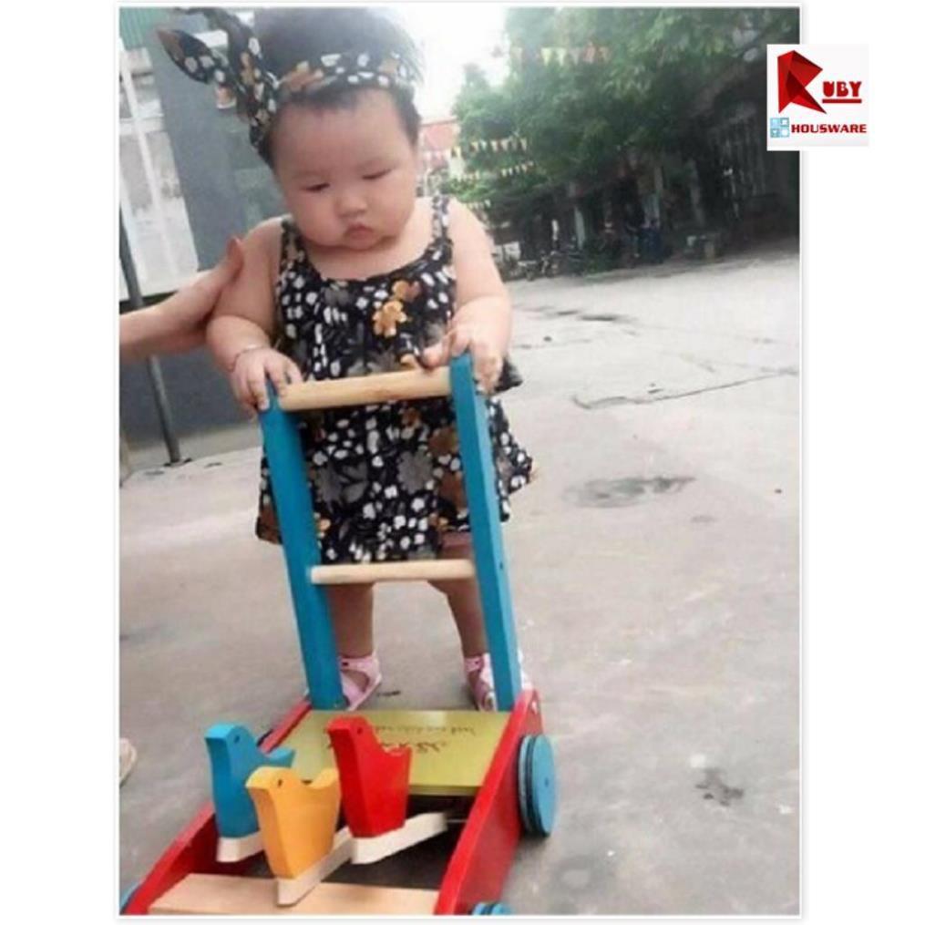 Xe Tập Đi Bằng Gỗ Cho Bé