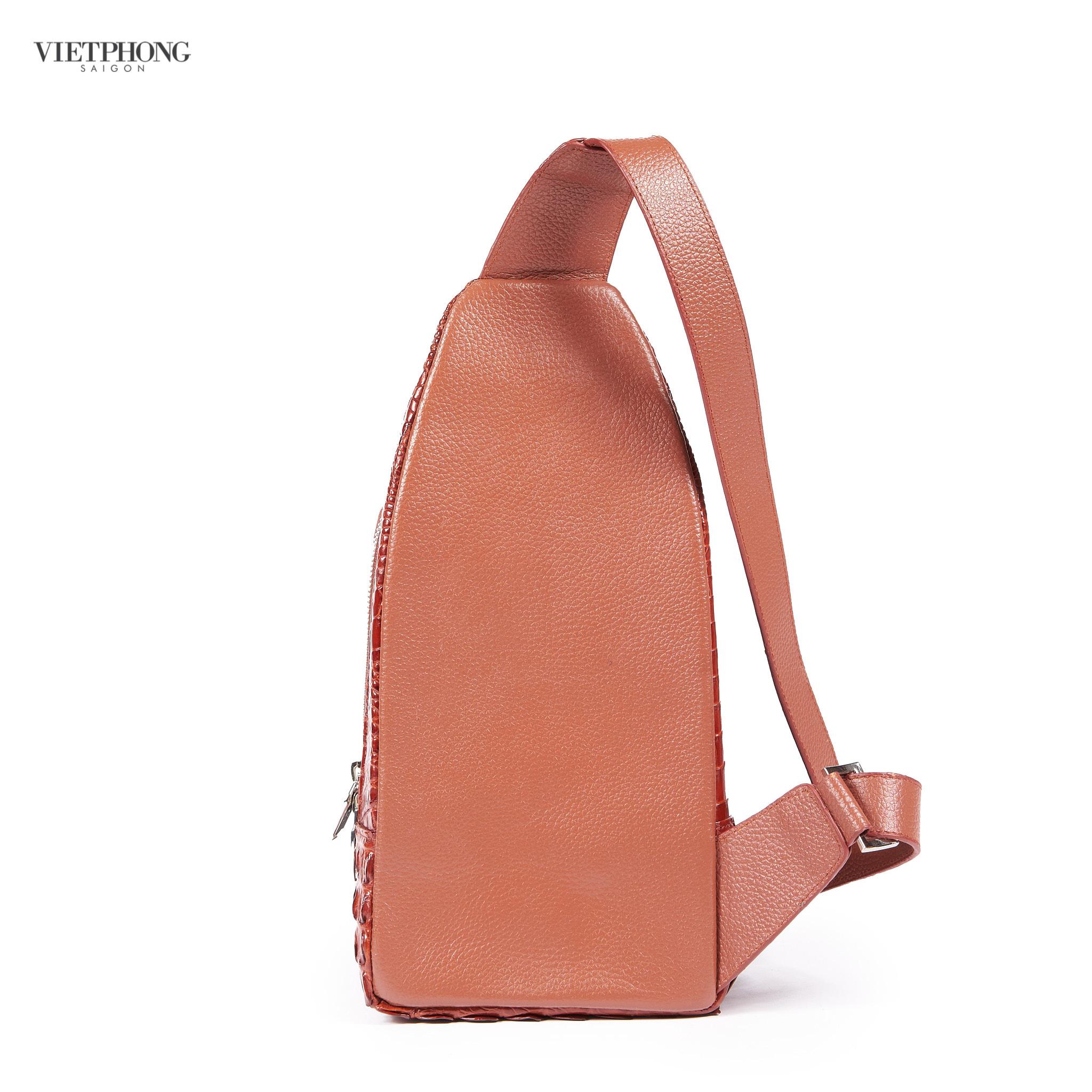 Túi đeo chéo da cá sấu nam VIETPHONG Crossbody Bag D03