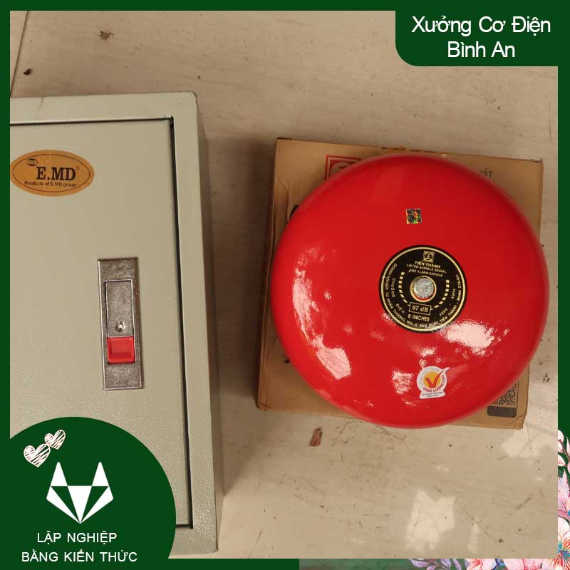 Combo hẹn giờ chuông báo tan học, giờ làm công sở tự động công suất 1,5kw sử dụng điện 1 pha