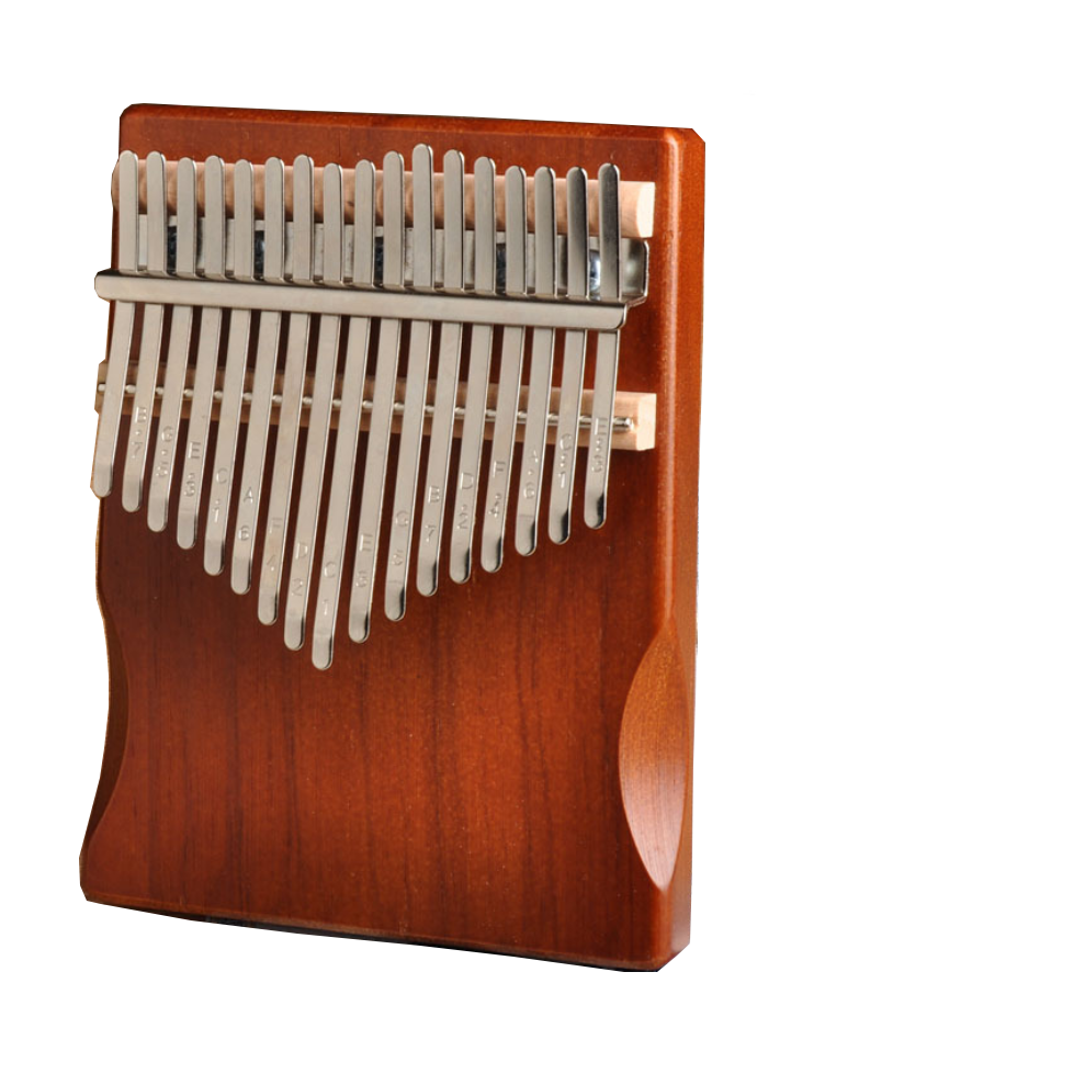 Đàn kalimba 17 phím gỗ nguyên khối tặng stick màu TONIC kalimba M17550- Nâu Mahogany