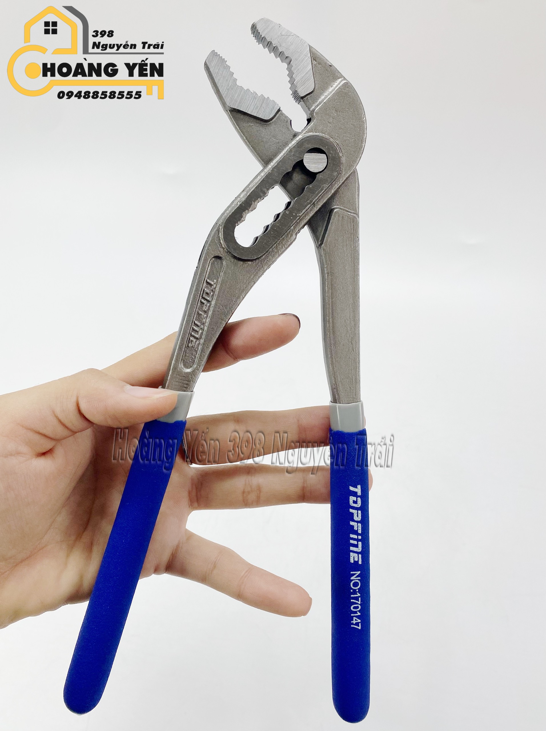 Kìm mỏ quạ đa năng 7 lỗ TOPFINE 10 inch kìm kẹp ống nước Kềm mỏ quạ kẹp giữ, kềm vặn mở ống nước cho thợ điện nước Kìm mỏ quả loại tốt Kìm mỏ quạ bền bỉ