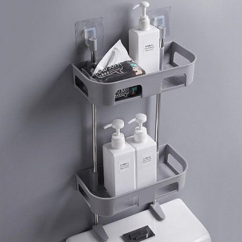 Kệ Nhà Tắm Kệ Để Đồ Phòng Tắm Kệ Nhà Vệ Sinh Toilet Kệ Để Bồn Cầu 2 Tầng