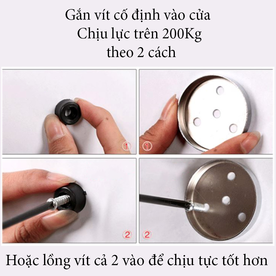 Xà Đơn Tăng Chiều Cao Đa Năng - Loại Inox Dày Xịn Chỉnh Nhiều Kích Thước - Có Hướng Dẫn Chi Tiết