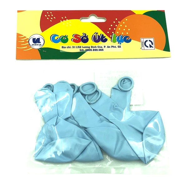 Bong Bóng Pastel 8 Cái Một Màu - Màu Xanh Nhạt