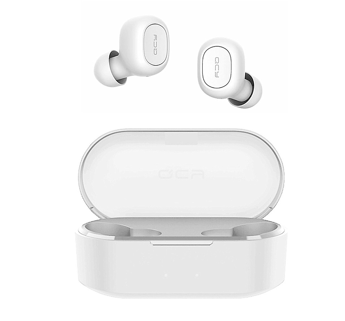 Tai Nghe Bluetooth Không Dây Xiaomi QCY T2C V5.0 Màu Trắng Có Dock tự sạc Thế Hệ Mới - Hàng Chính Hãng