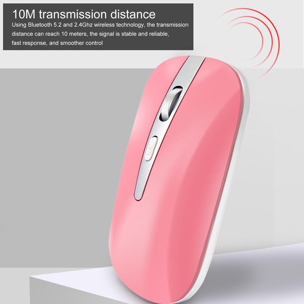 Chuột bluetooth không dây WL168 5.2 không gây tiếng ồn có thể sạc lại